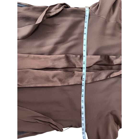 MONDI GALA Vintage Suit Set XL Satin Flowy Pants Belted Top Jacket Dressy Event - Picture 5 of 16